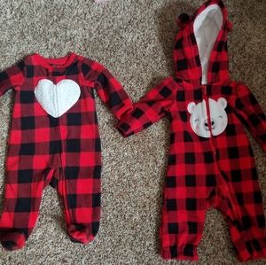 Buffalo plaid sleepers